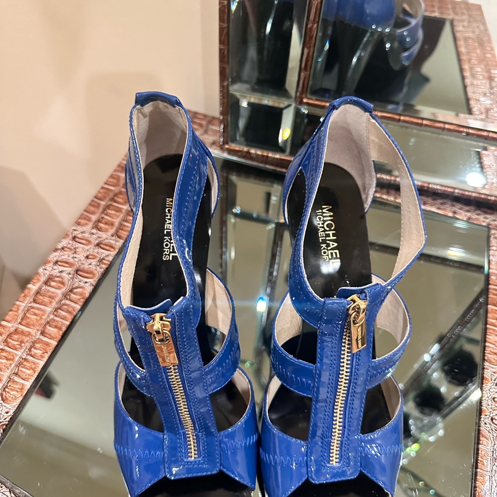 Michael Kors Blue Wedges